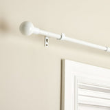 Home Essentials white extendable curtain pole 70-120cm, UK version