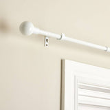 Home Essentials white extendable curtain pole 70-120cm, UK version