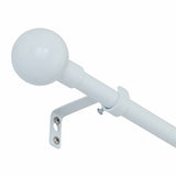 Home Essentials white extendable curtain pole 70-120cm, UK version