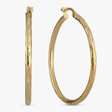Argos Revere 9ct Yellow Gold Textured Large Hoop Earrings- Buy online at McGrocer