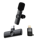 Deltaco wireless vlogging microphone black, UK version