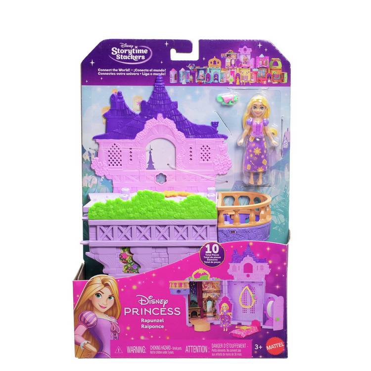 Disney Princess Rapunzel Storytime Stackers doll playset, imported from the UK
