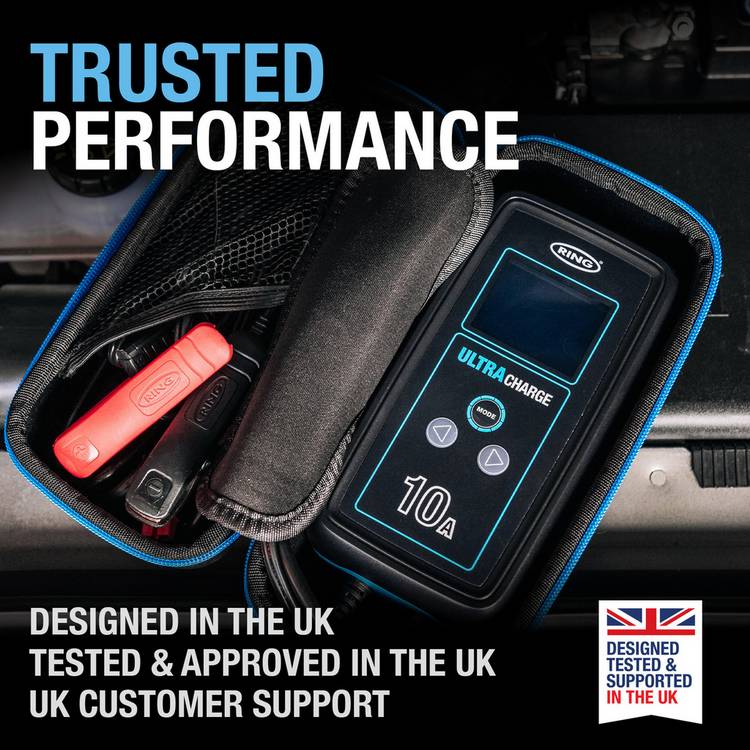 Ring Automotive Ultracharge 10A battery charger - British product
