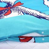 Dr Seuss Cat in Hat light blue kids bedding set, UK version