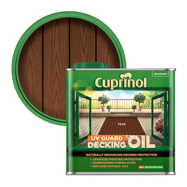 Cuprinol decking oil Teak 2.5L, UK version
