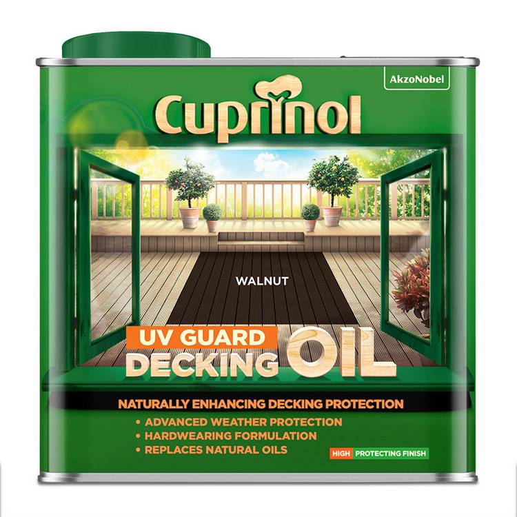 Cuprinol UV Guard Decking Oil Walnut 2.5L, UK version