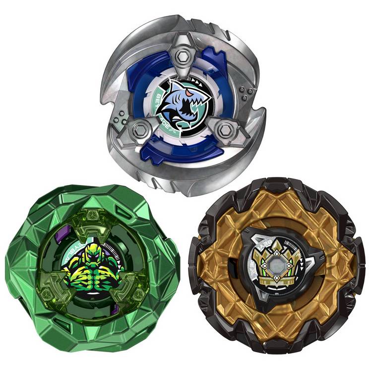 Beyblade X-treme Battlers pack of 3 spinning tops (British brand)