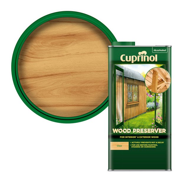 Cuprinol wood preserver clear 5L, imported from the UK