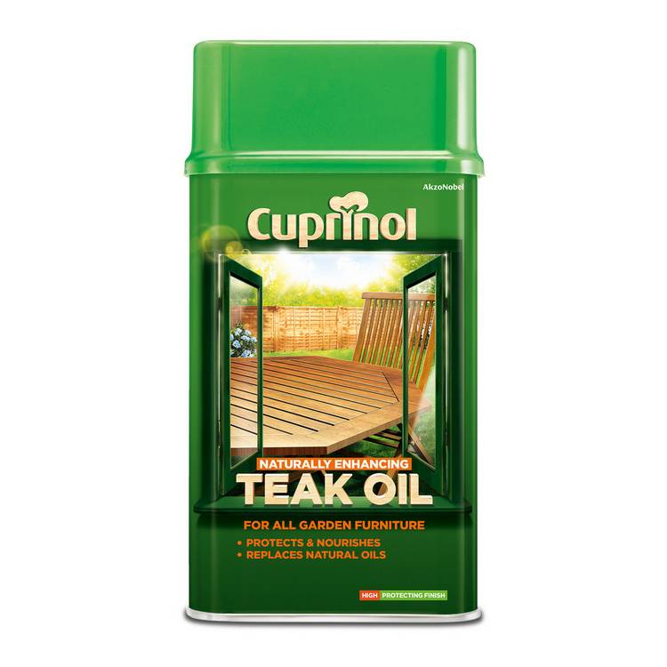 Cuprinol clear teak oil 1L, imported from the UK