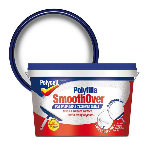 Polycell Polyfilla Smoothover wall filler 2.5L, imported from the UK