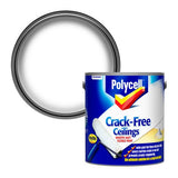 Polycell Crack Free Ceilings smooth matt paint 2.5L, imported from the UK