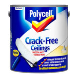 Polycell Crack Free Ceilings smooth matt paint 2.5L, imported from the UK