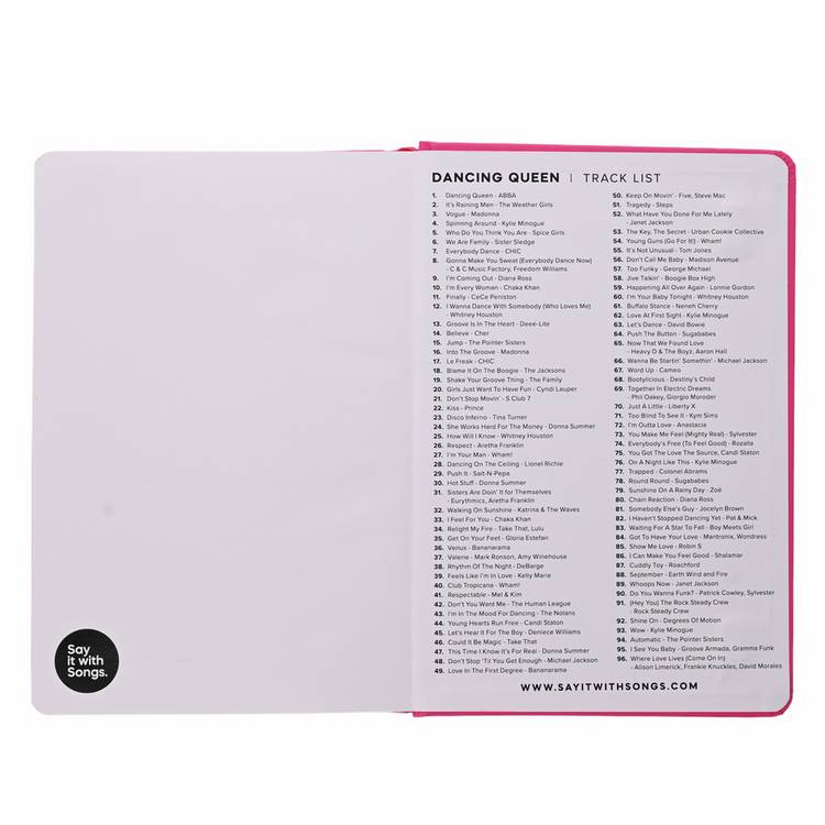 Say It With Songs Dancing Queen A5 notebook - British product