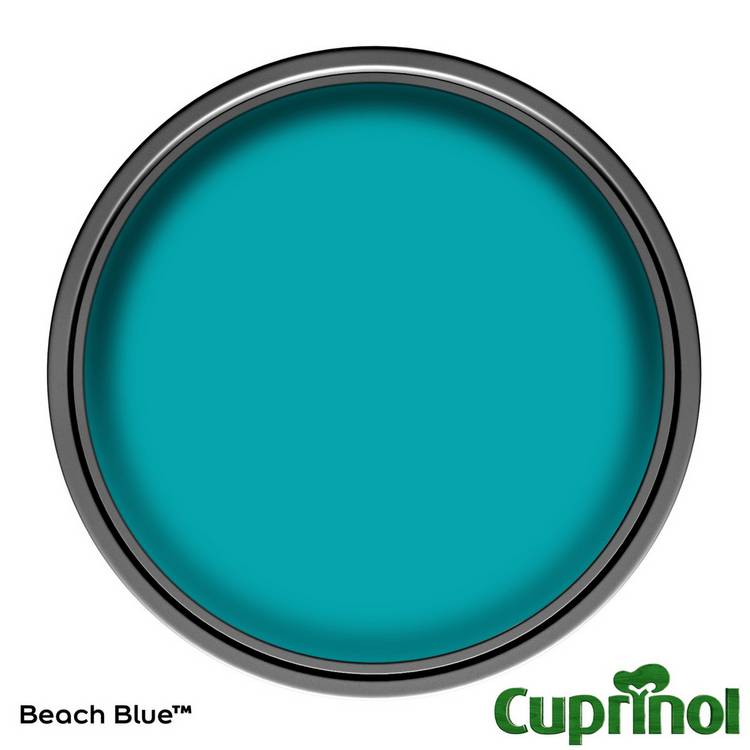 Cuprinol Beach Blue garden paint 1L (British brand)