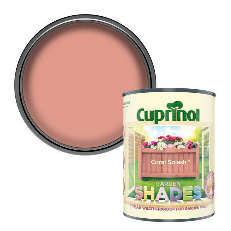 Cuprinol garden paint Coral Splash 1L, UK version