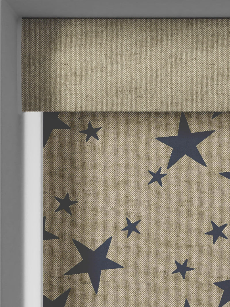 Emily Bond roller blind Indigo St Maws (British brand)
