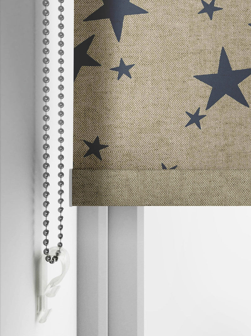 Emily Bond roller blind Indigo St Maws (British brand)