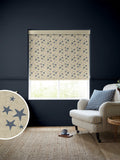 Emily Bond roller blind Indigo St Maws (British brand)