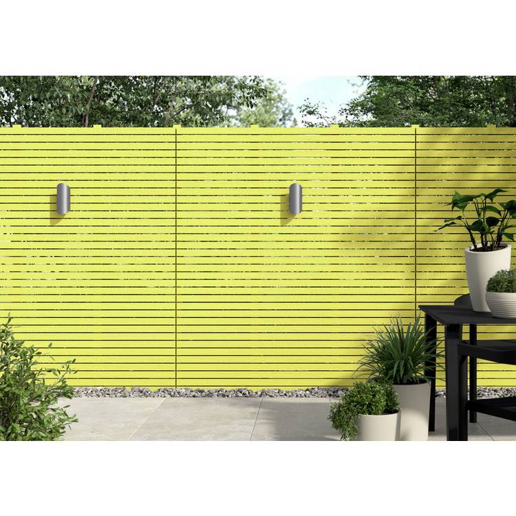 Cuprinol Garden Shades Dazzling Yellow 1L wood paint, imported from the UK