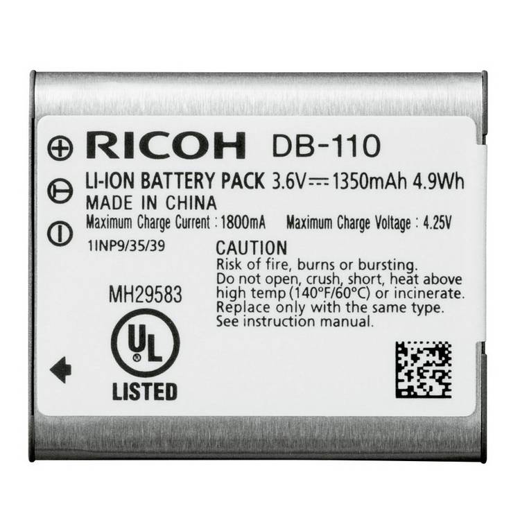 Ricoh DB-110 Li-ion rechargeable battery - British product