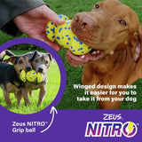 Zeus weighted grip ball dog toy - British product