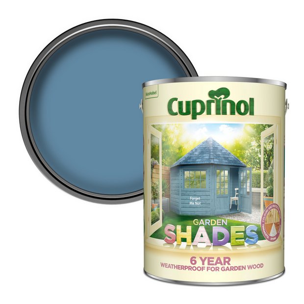 Cuprinol Garden Shades Forget Me Not 5L blue matt paint, imported from the UK