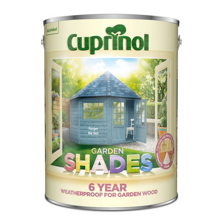 Cuprinol Garden Shades Forget Me Not 5L blue matt paint, imported from the UK