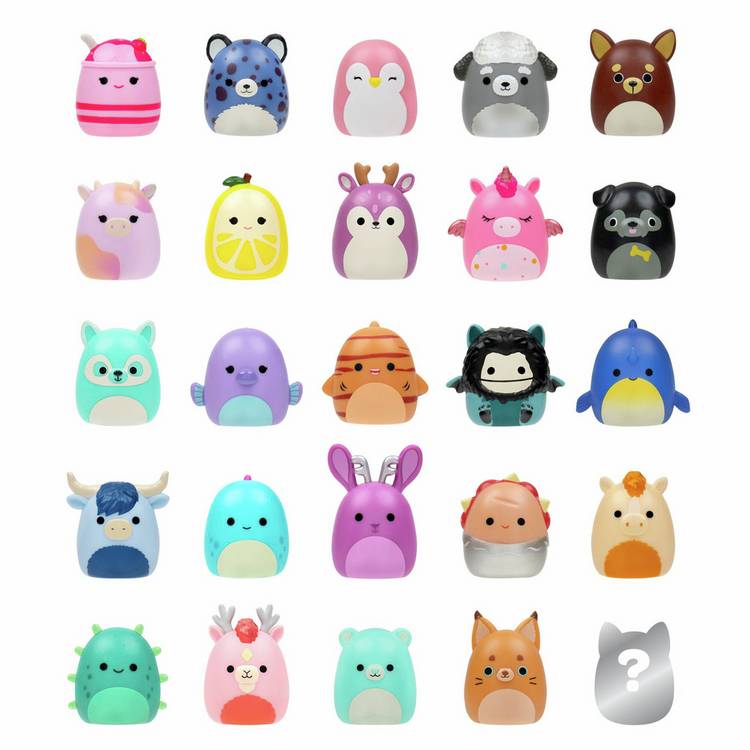 Squishmallows Squish-a-longs collectible figures pack of 25, UK version