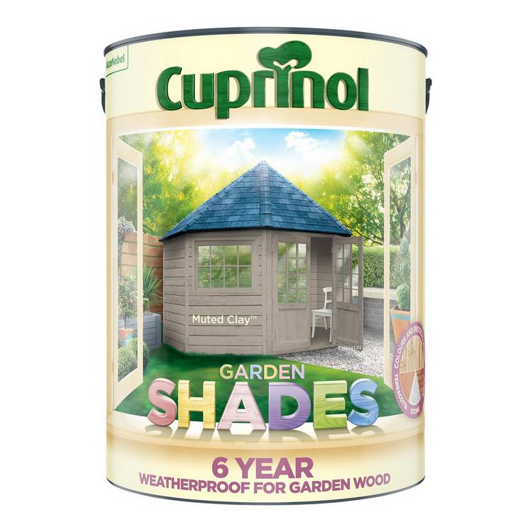 Cuprinol Garden Shades Muted Clay paint 5L (British brand)