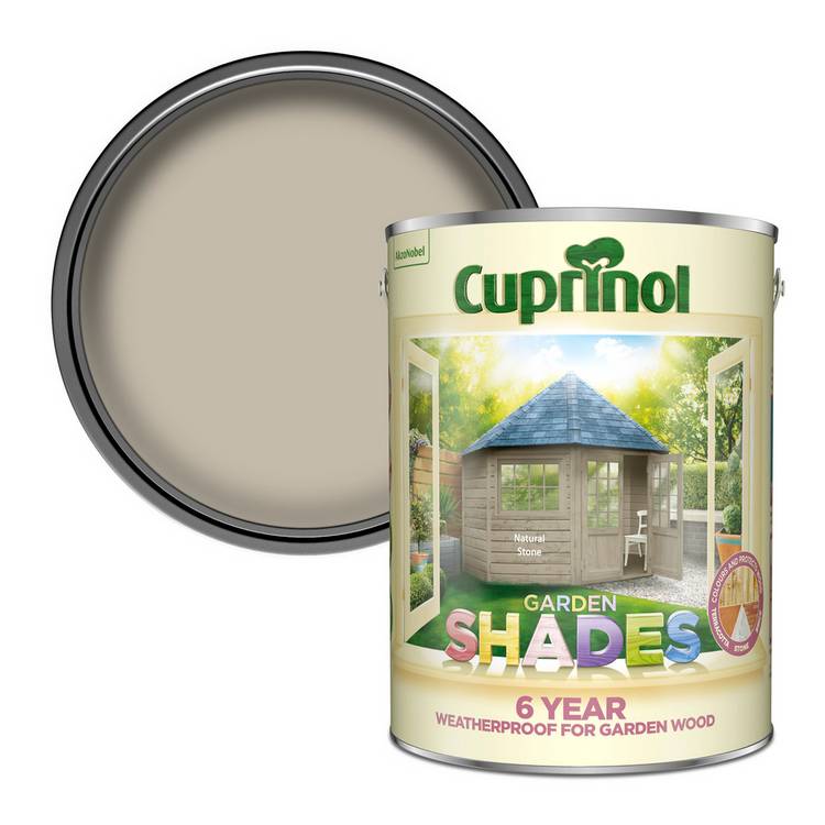 Cuprinol garden paint Natural Stone 5L - British product
