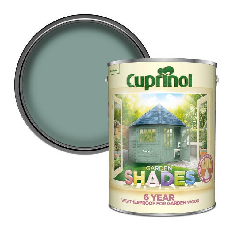 Cuprinol Garden Shades Seagrass 5L paint, UK version