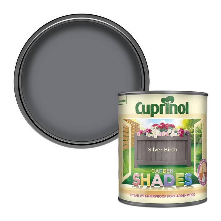 Cuprinol garden paint Silver Birch 1L (British brand)