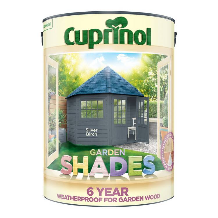 Cuprinol garden paint Silver Birch 5L - British product
