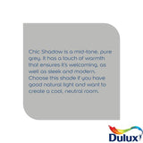 Dulux Walls & Ceilings Chic Shadow matt paint 5L - British product