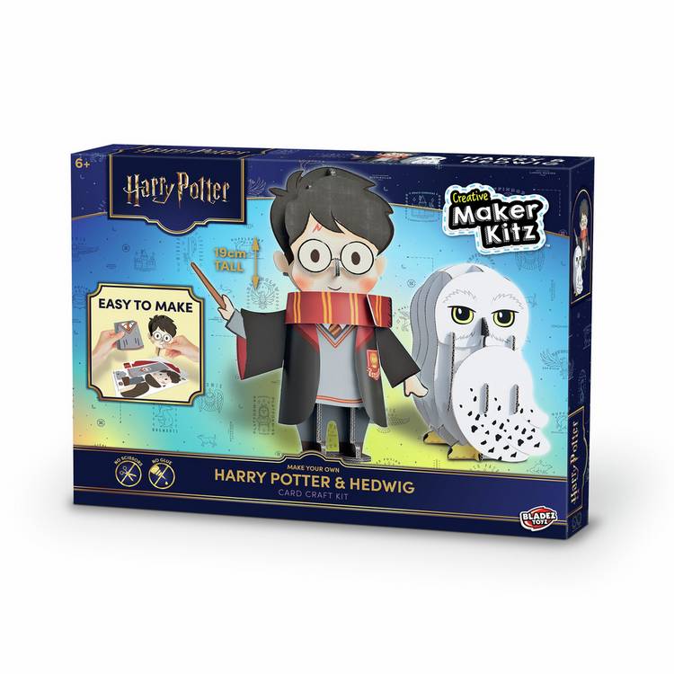 Harry Potter Maker Kit with Harry and Hedwig figures, imported from the UK