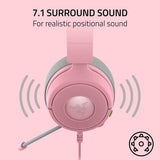 Razer Kraken Kitty pink gaming headset - British product