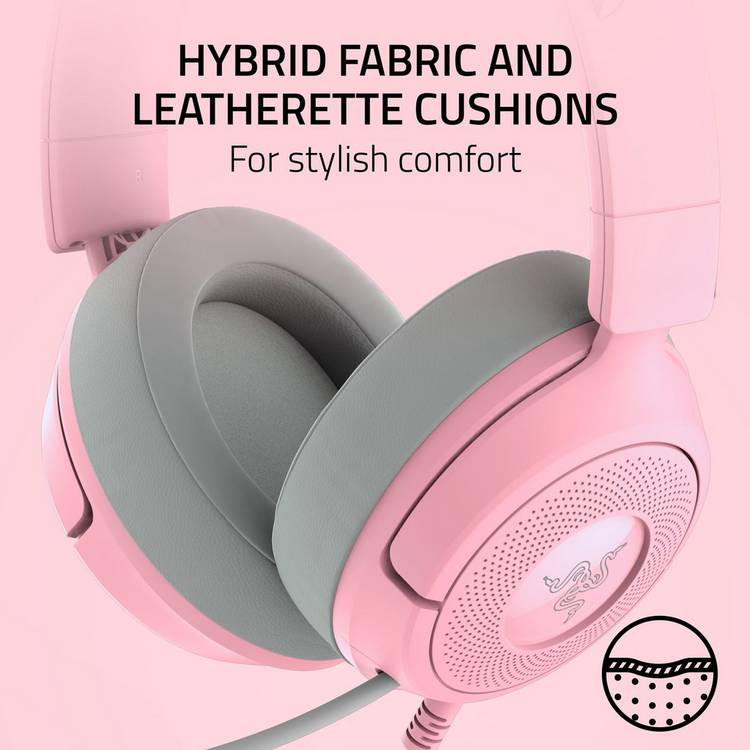 Razer Kraken Kitty pink gaming headset - British product