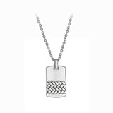 Argos Revere Men's Sterling Silver Personalised Dog Tag Chain Necklace, 56cm- Buy online at McGrocer