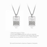 Revere dog tag chain 56cm personalisable, imported from the UK