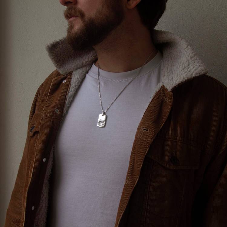 Revere dog tag chain 56cm personalisable, imported from the UK