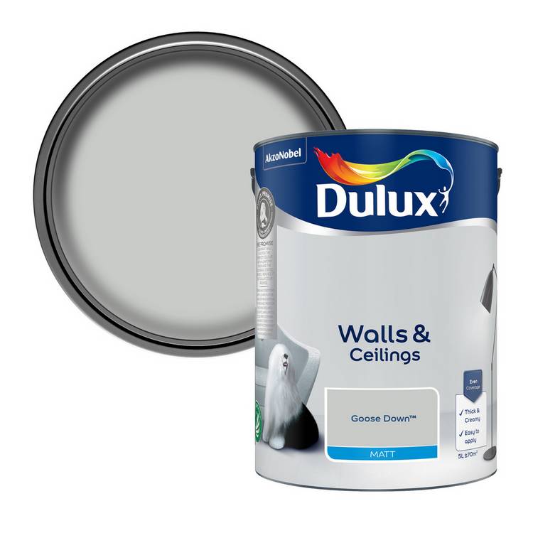 Dulux Goose Down matt paint 5L, UK version