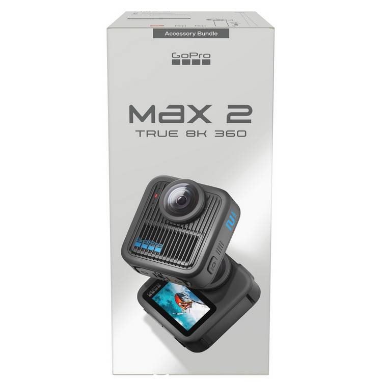 GoPro MAX2 action camera and accessory bundle, UK version