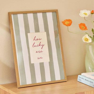 Argos Argos Home Oversized Stripe Green Wooden Picture Frame - 5x7- Buy online at McGrocer