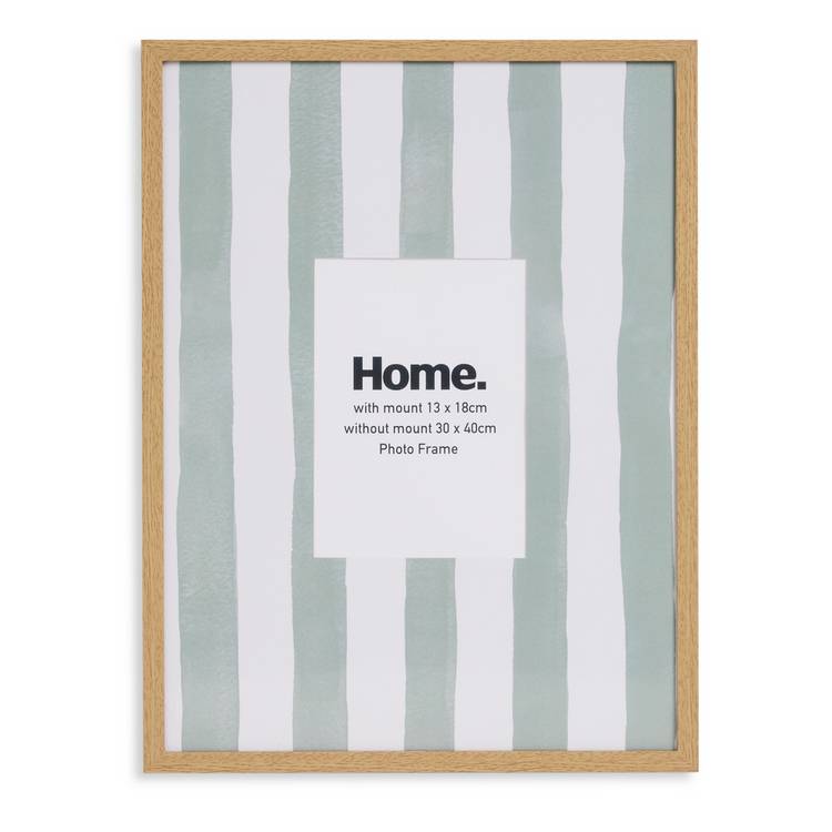 Argos Home oversized stripe green picture frame 5x7 inch, imported from the UK