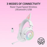 Razer Kraken Kitty V3 Pro white gaming headset, UK version