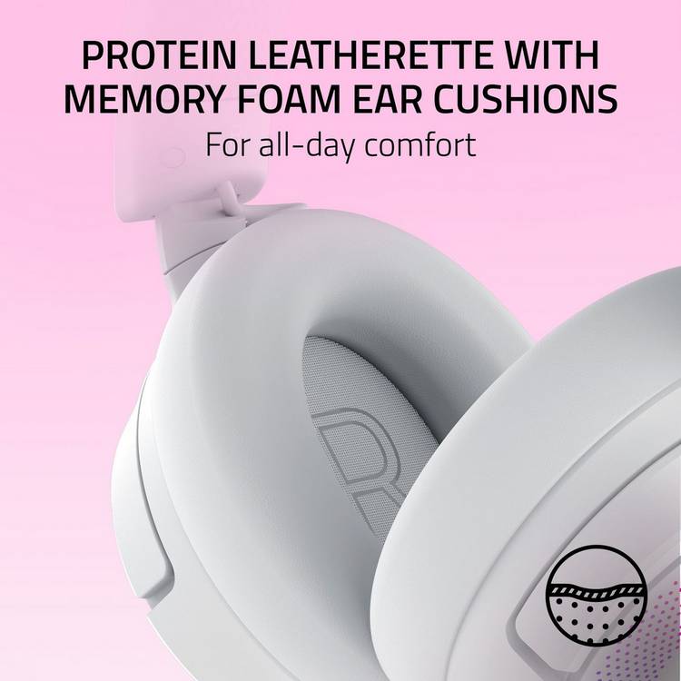 Razer Kraken Kitty V3 Pro white gaming headset, UK version