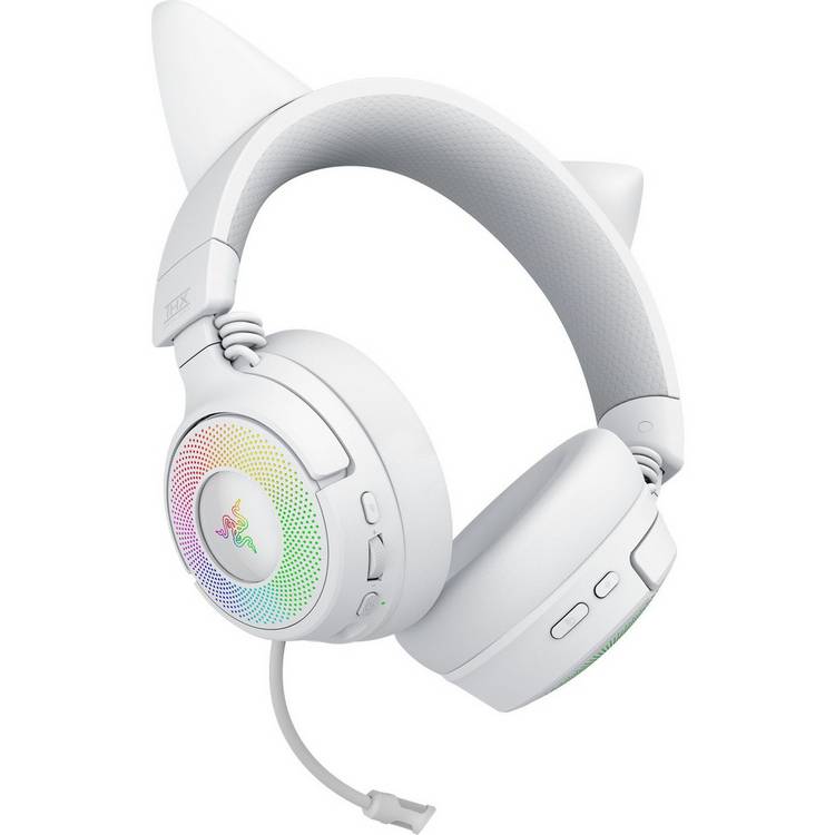 Razer Kraken Kitty V3 Pro white gaming headset, UK version