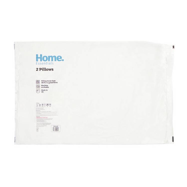 Home Essentials Everyday Soft Pillow 2 Pack, UK version