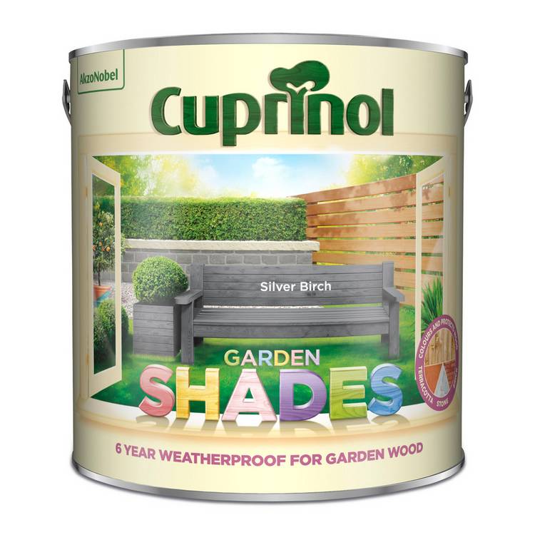 Cuprinol Garden Shades Silver Birch paint 2.5L (British brand)
