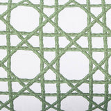 Habitat bamboo print cushion white green 60x30cm - British product